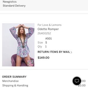 NWT For Love & Lemons romper-play suit!